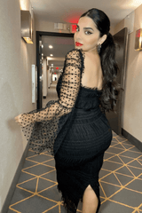 Crana Mesh Midi Dress