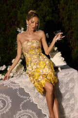 Kimmi Sleeveless Flowers Mini Dress