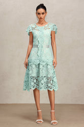 Niaca Sleeveless Lace Midi Dress