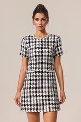 Yvan Round Neck Sleeveless Mini Dress