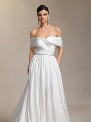Sefa off-shoulder maxi style wedding dress