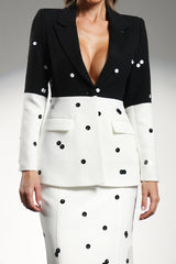 Jerlyn Long Sleeves Sequins Maxi Tow-piece Set