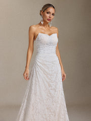 Trosy Lace strapless Maxi Dress
