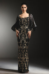 Naleza Long Sleeves Sequin Maxi Dress
