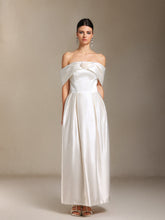 Oly Bare shoulders Flower Straight cylinder maxi formal dress
