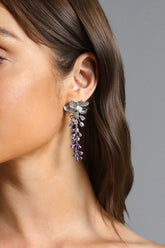 Tate Flower Gradient Diamond Earrings