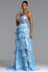 Ivy Romantic Tailored Embellished Sequin Maxi Dress