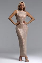 Vocca Sleeveless Diamond Maxi Dress