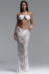 Harli Resort Contour Sleeveless Lace Swimsuit Three Piece Set