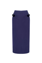 Jelly Cutout Skirt - Navy