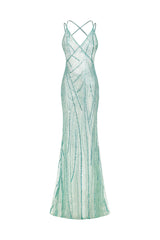 Hilia Glliter Maxi Dress