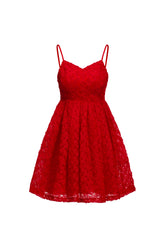 Ikira Flower V Neck Flared Dress
