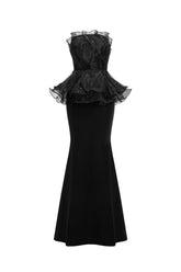 Oria Sleeveless Fishtail Bandage Maxi Dress