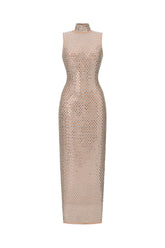 Vocca Sleeveless Diamond Maxi Dress