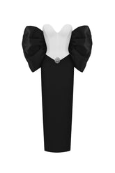 Fabiola Sleeveless Bow Bandage Maxi Dress