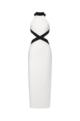 Pako Sexy Contour Sleeveless Cut Out Bandage Maxi Dress