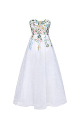 Joie Romantic Tailored Floral Embroidered Lace Maxi Dress