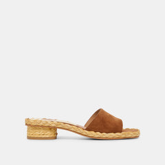 DIXI WIDE SANDALS BROWN SUEDE