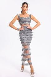 Setlla Sequins Tassel Dress