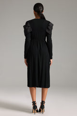 Tanisha Patchwork Bow Dress