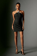 Evanfeline Halterneck Bandage Mini Dress