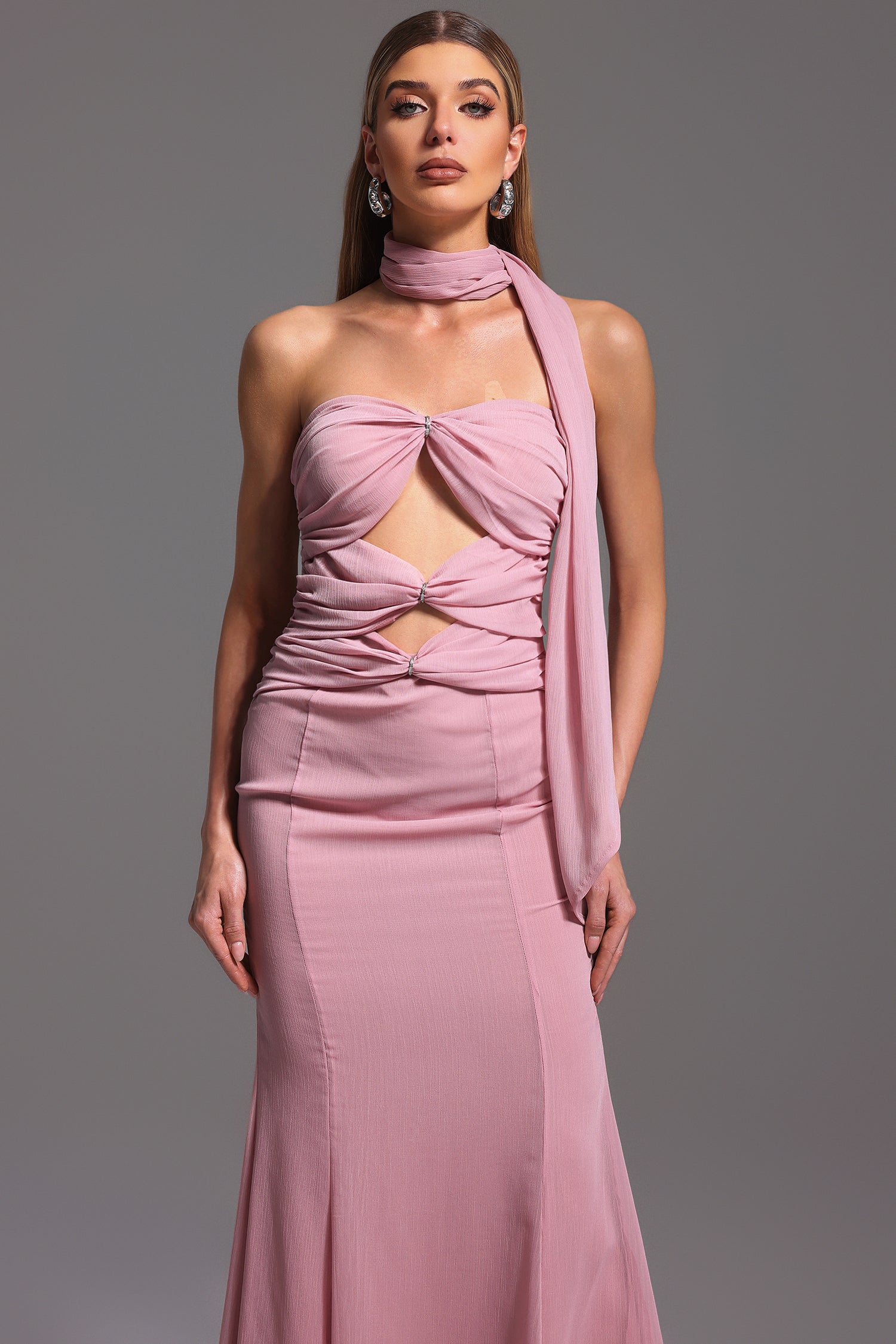 Kadence Sleeveless Hollow Out Maxi Dress