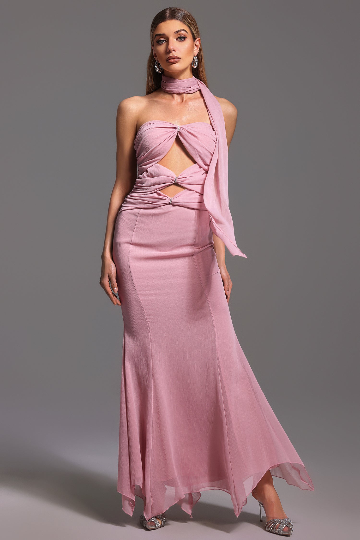 Kadence Sleeveless Hollow Out Maxi Dress