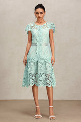 Niaca Sleeveless Lace Midi Dress
