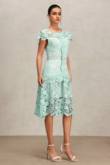 Niaca Sleeveless Lace Midi Dress