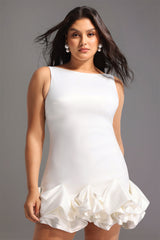 Samiya Slim Satin Mini Dress