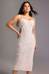 Teresa Pearl Sequin Midi Dress