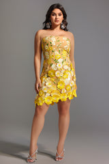 Kimmi Sleeveless Flowers Mini Dress