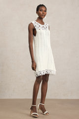 Samson Sleeveless Flowers Lace Mini Dress