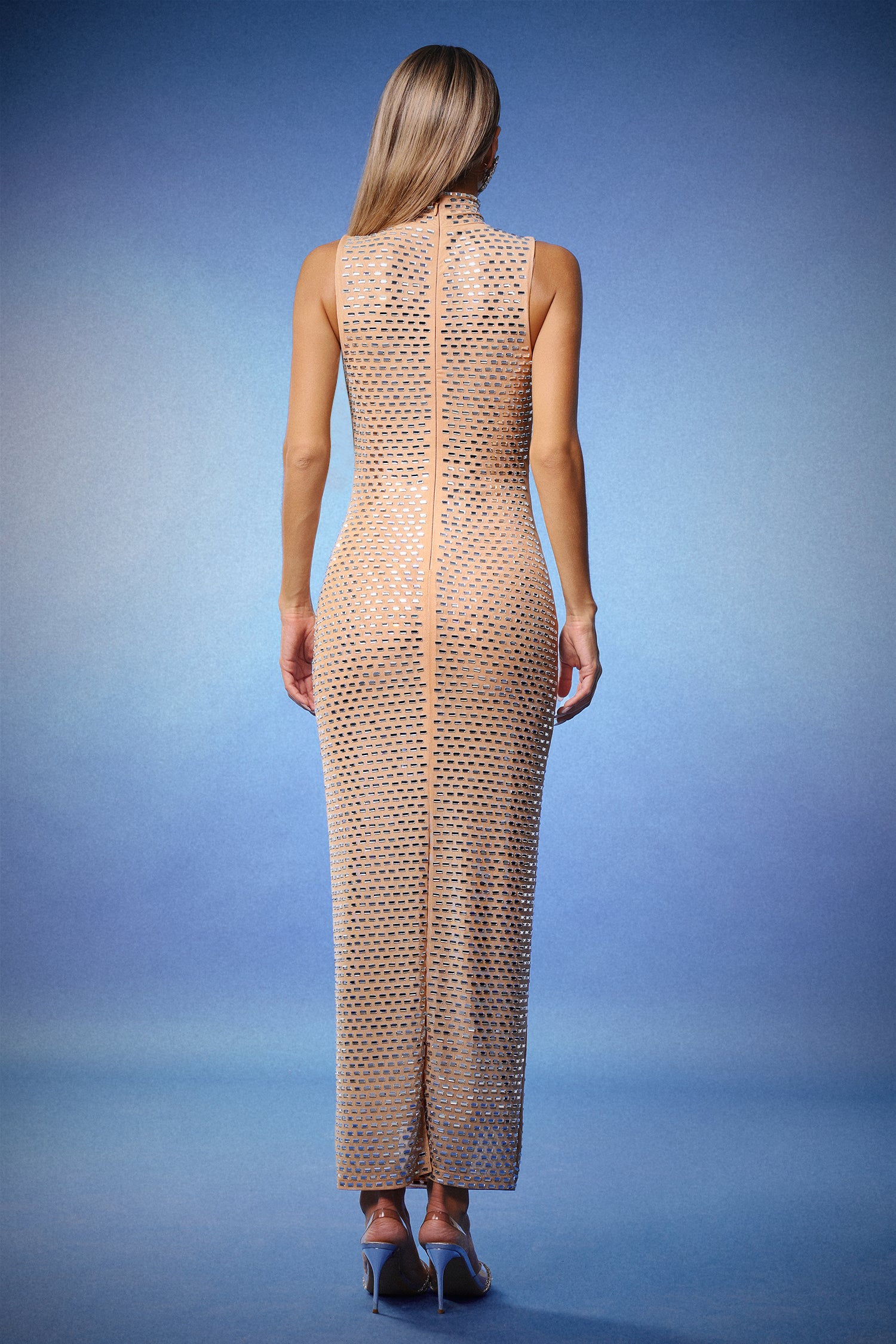 Vocca Sleeveless Diamond Maxi Dress
