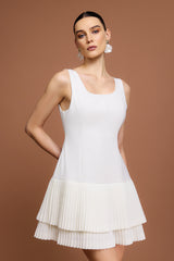 Myka Halter Folds Mini Dress