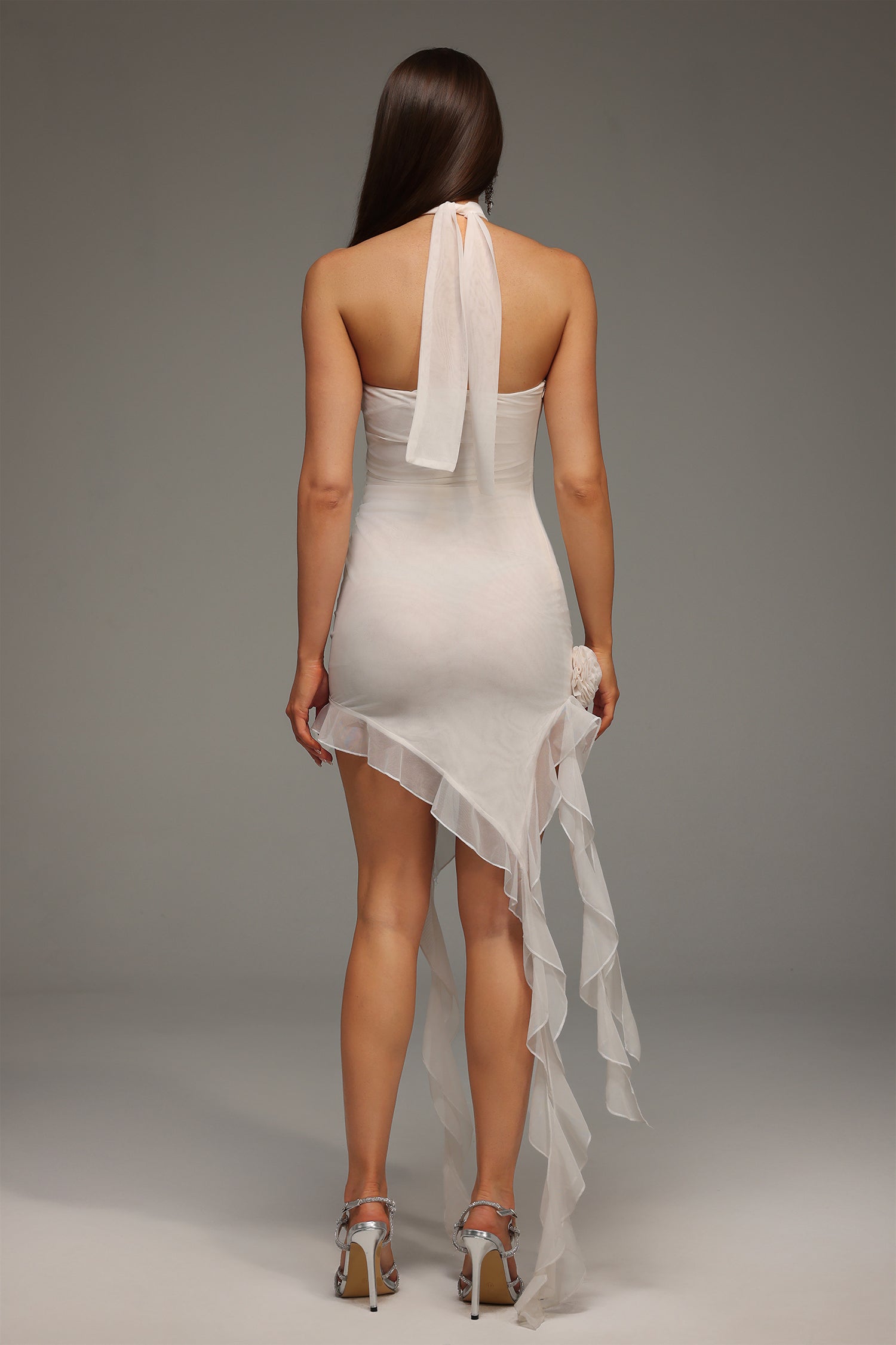 Sada Strapless Flower Mini Dress