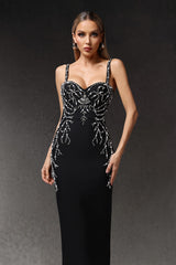 Juyce Sleeveless Diamond Bandage Maxi Dress