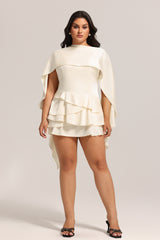 Susan Backless Sleeveless Layered Mini Dress