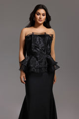 Oria Sleeveless Fishtail Bandage Maxi Dress