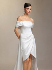 Marris off-shoulder detachable maxi wedding dress