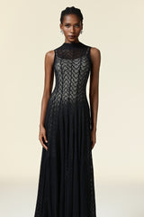 Falisa Round Neck Sleeveless Lace Maxi Dress