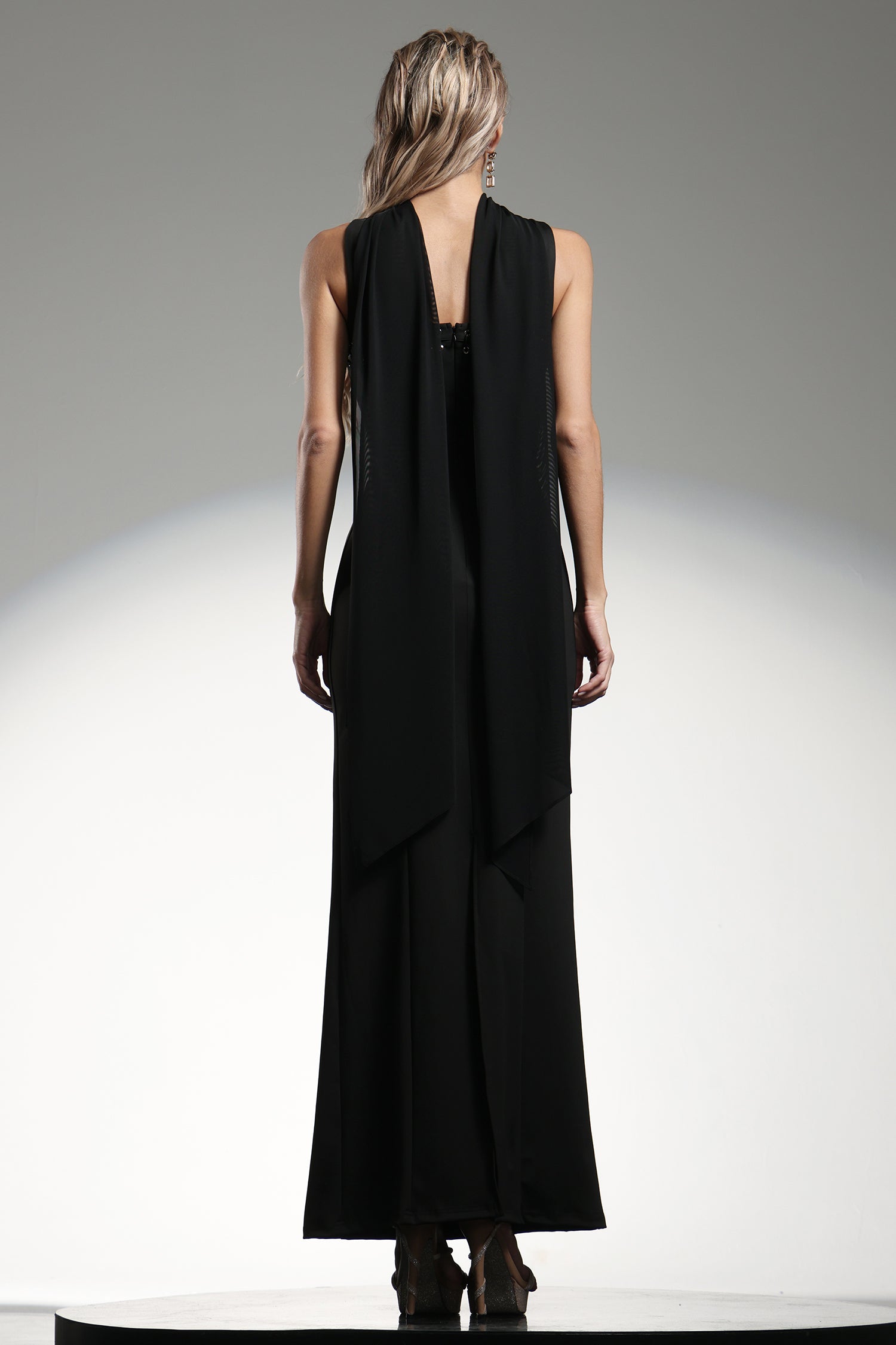 Nani Sleeveless Strap Ribbon Bandage Maxi Dress
