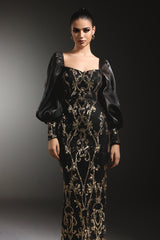 Naleza Long Sleeves Sequin Maxi Dress
