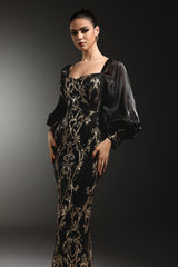 Naleza Long Sleeves Sequin Maxi Dress