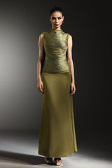 Siayh Sleeveless Tassels Bandage Maxi Two Piece Set