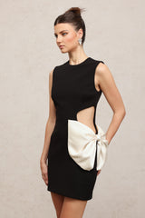 Cutout Crepe Mini Dress
