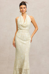 Ella Sleeveless Folds Maxi Dress