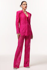 Naya Sexy Tailored Lace Blazer Two Piece Set