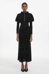 Winmy Elegant Embellished Sequin Three-Piece Set