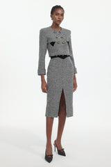Lilani Classic Tailored Woven Top And Skirt Two-Piece Set